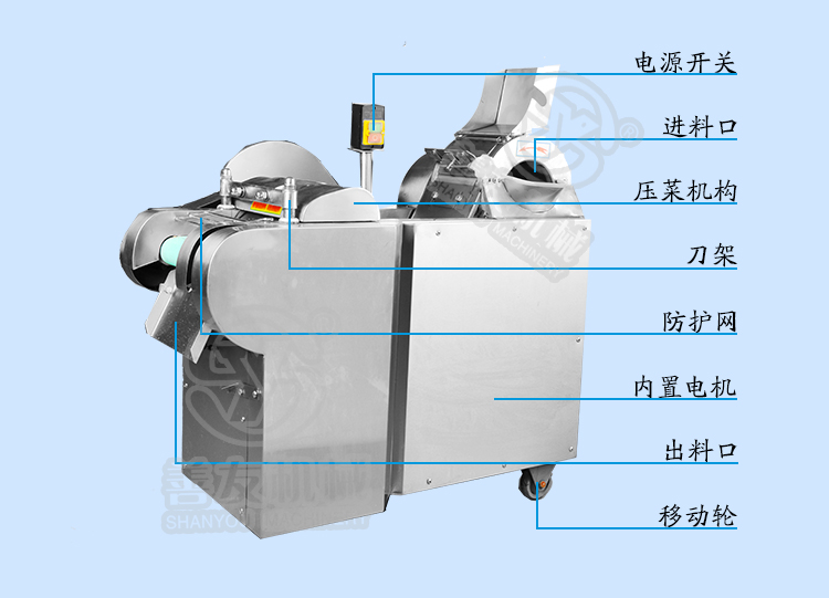 不锈钢切菜机